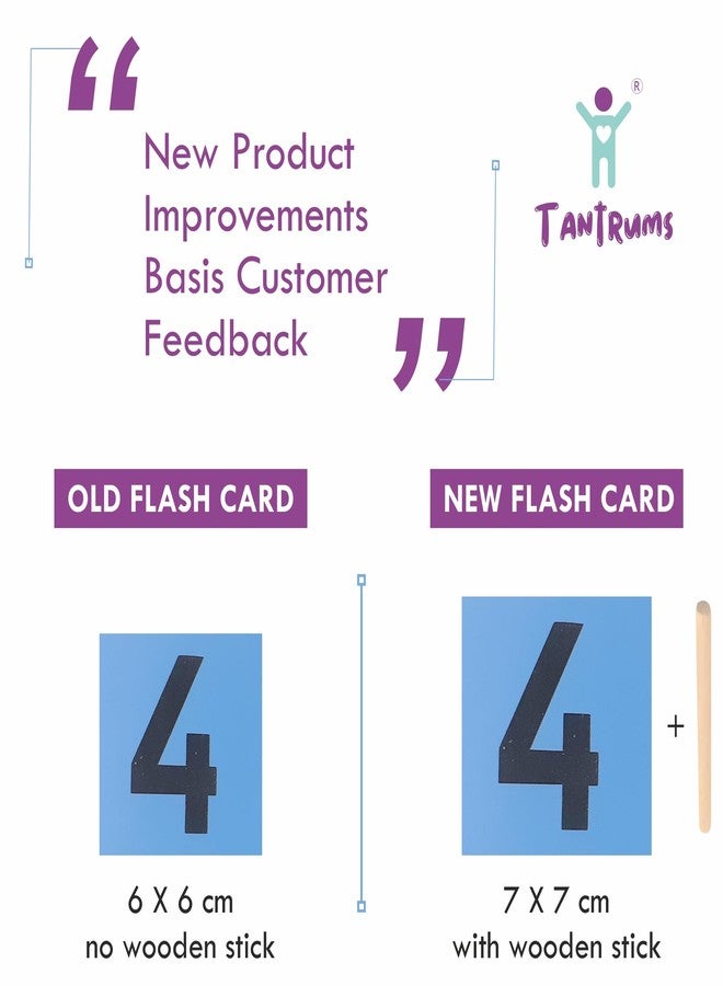 Tantrums Coloured Sandpaper Numbers with Tray | Montessori Early Learning Educational Toy for Kids | Tactile Number Tracing Puzzle for Fine Motor Skills, Pre-Writing Practice & Concentration Development - Image 3